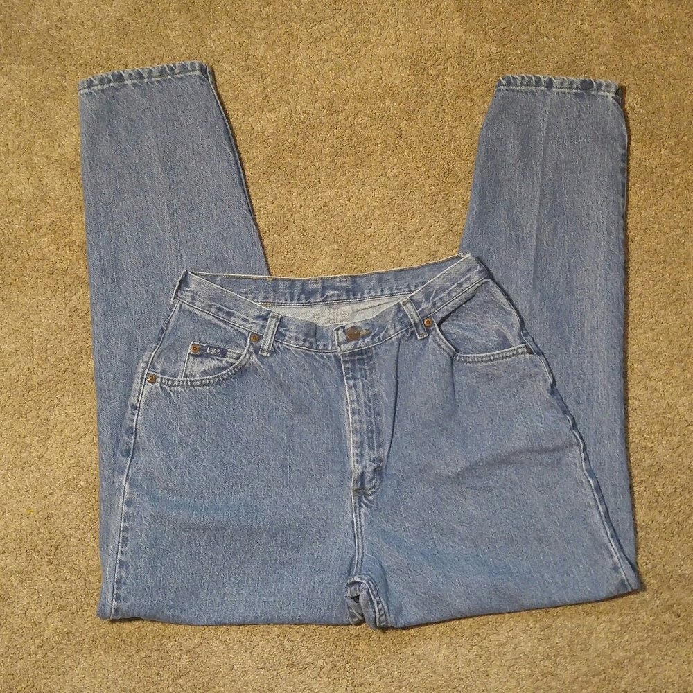 Vintage 90s Mom Jeans Medium Stonewash 30x30 - Picture 5 of 10